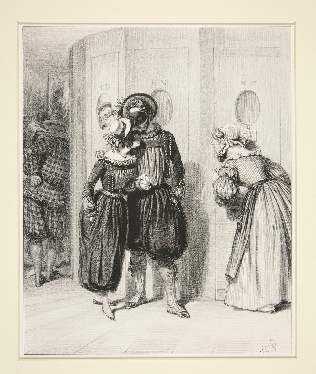 KUTULARIN KORİDORU gece yarısı. by Paul Gavarni