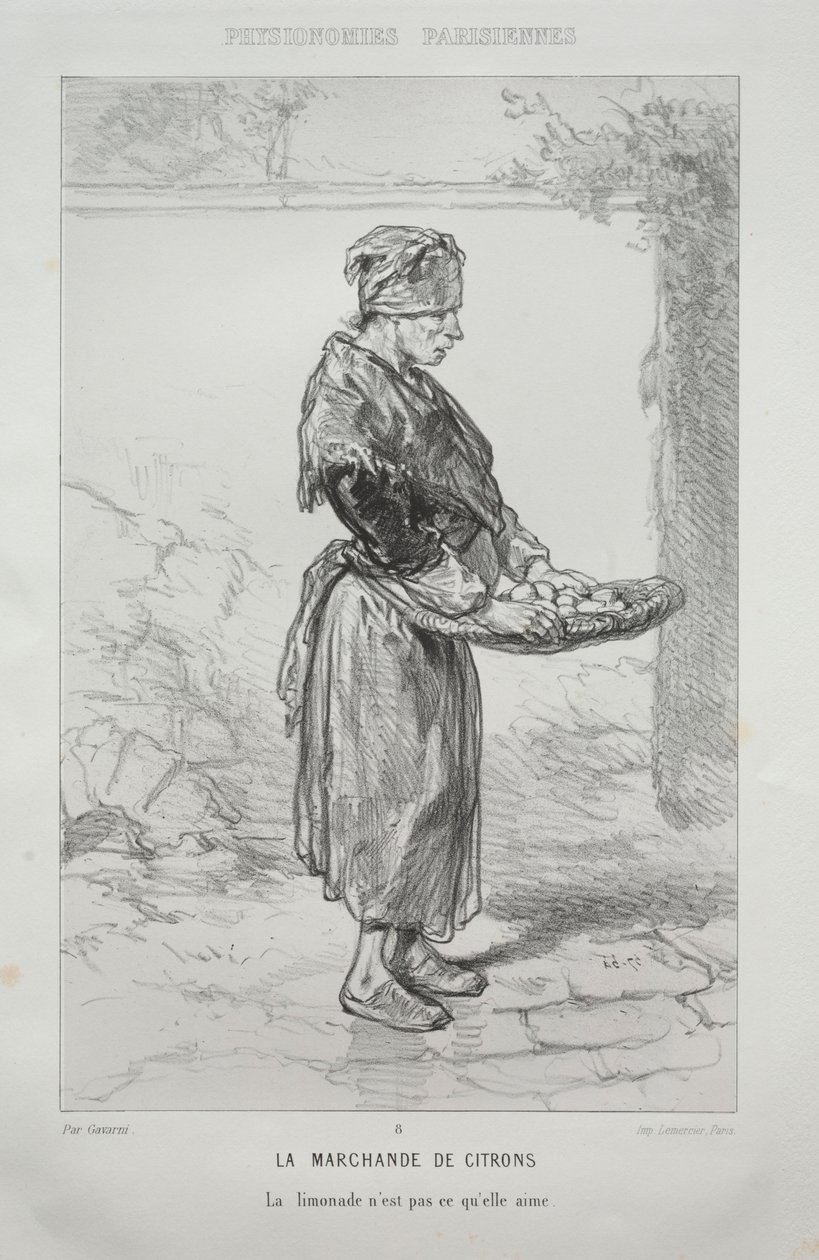 Limon Tüccarı. by Paul Gavarni
