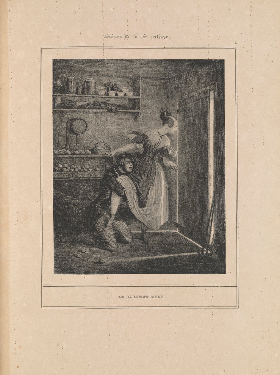 Kara Dolap, Mahrem Bir Yaşamdan Sahneler dizisinden by Paul Gavarni