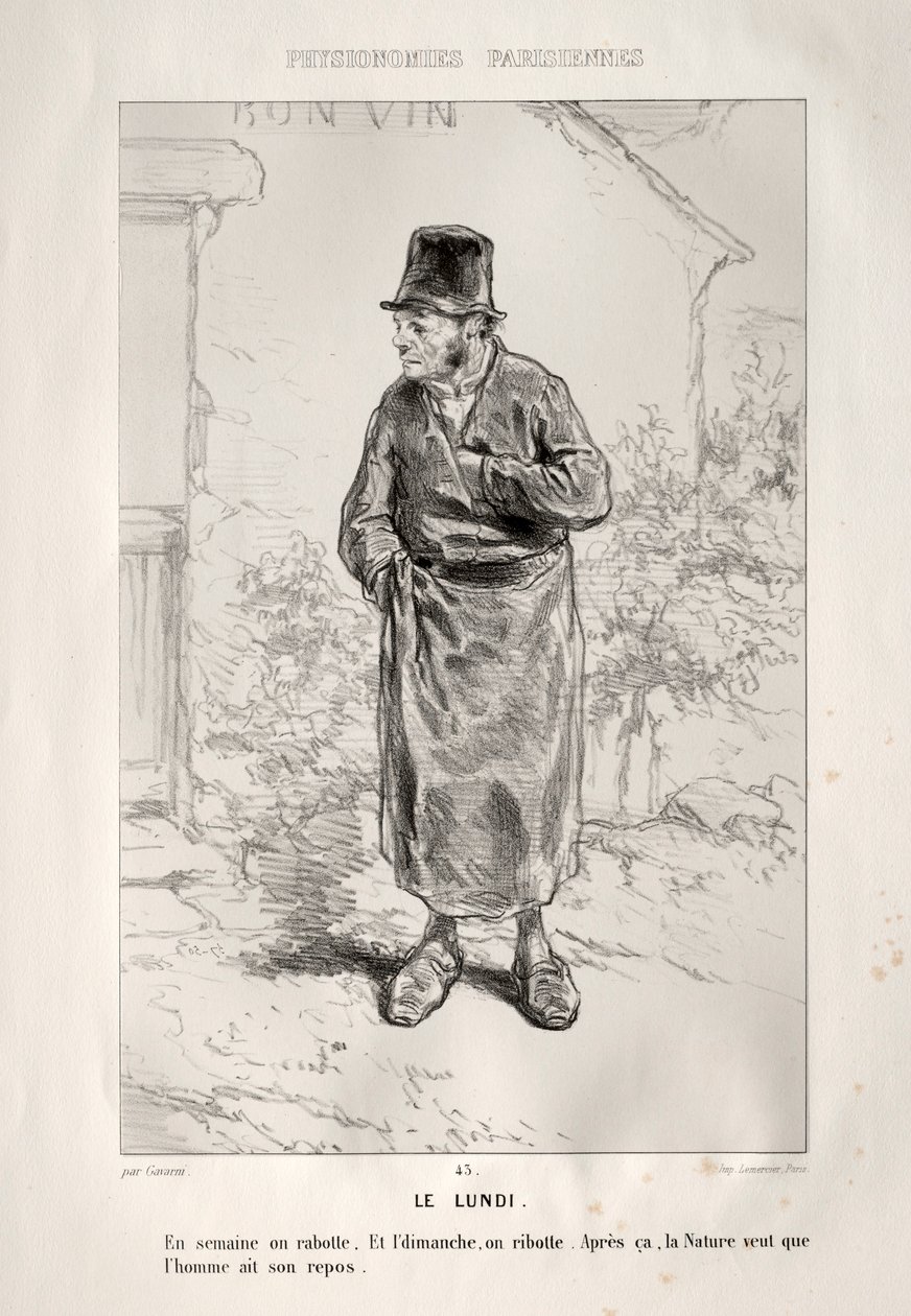 Pazartesi. by Paul Gavarni