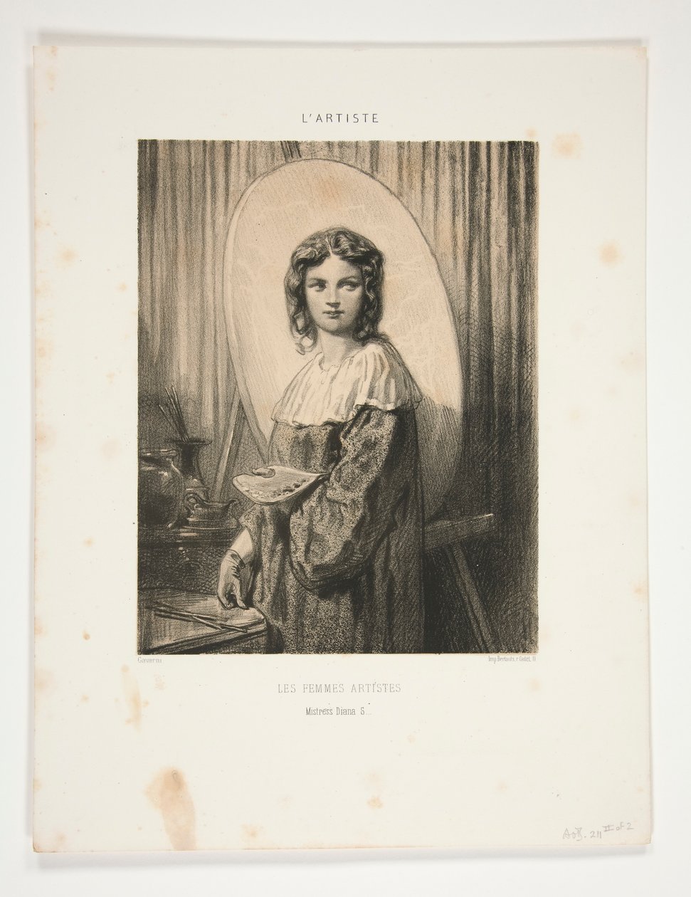 Les Femmes Sanatçıları/ Mistress Diana S by Paul Gavarni