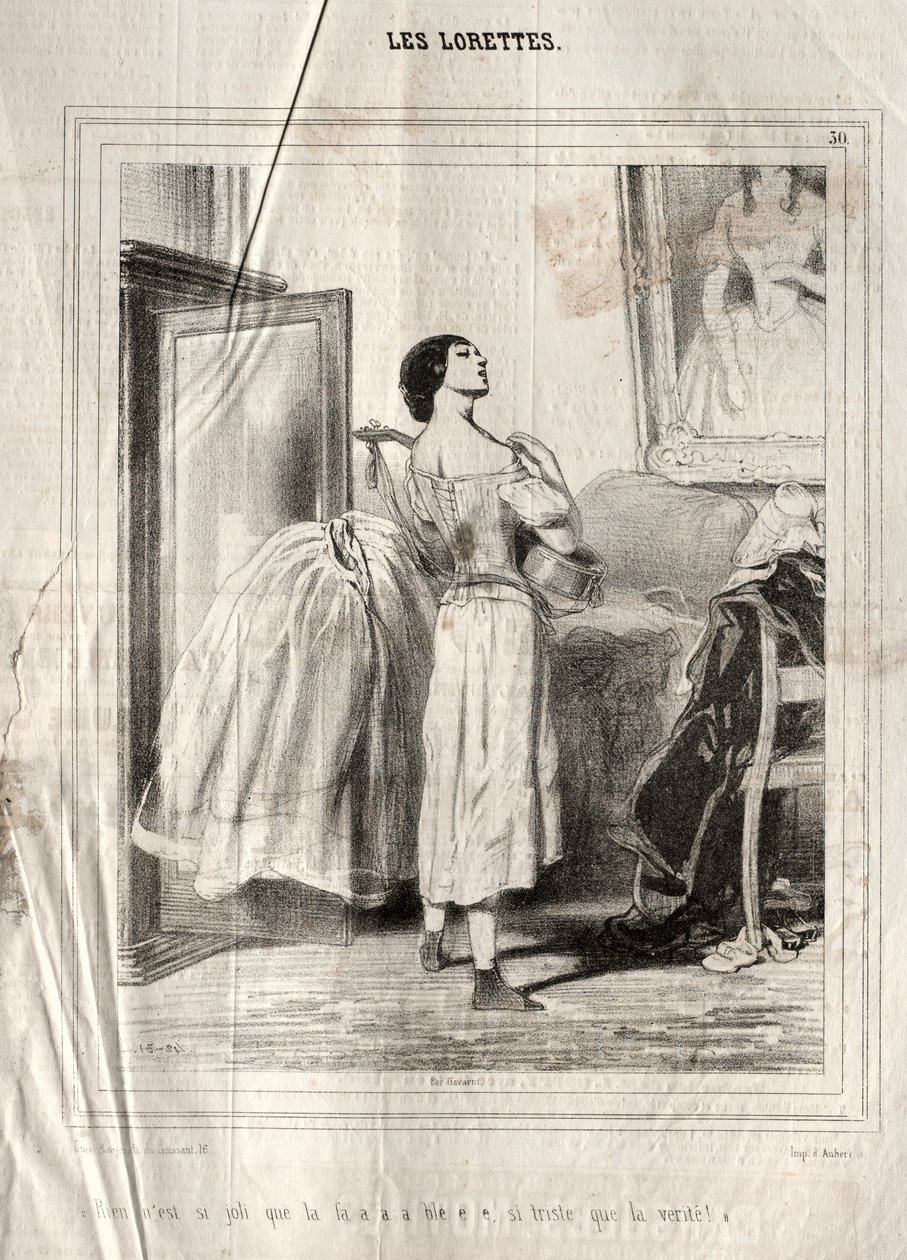 Loretteler by Paul Gavarni
