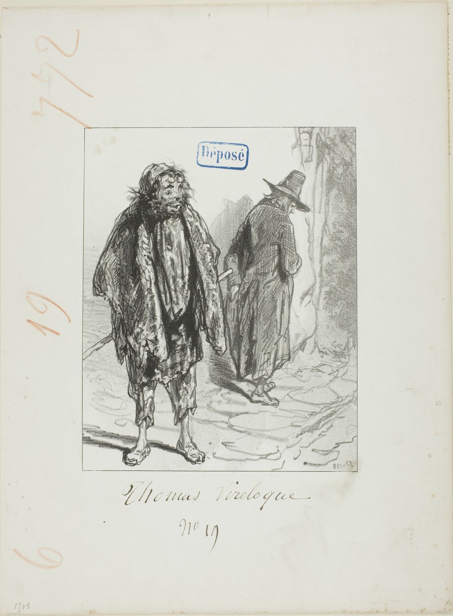 Les Propos de Thomas Vireloque: Figaro büyüdüğünde Bazile olur by Paul Gavarni