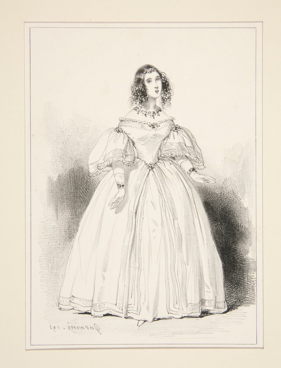 Bayan Anna Thillon by Paul Gavarni