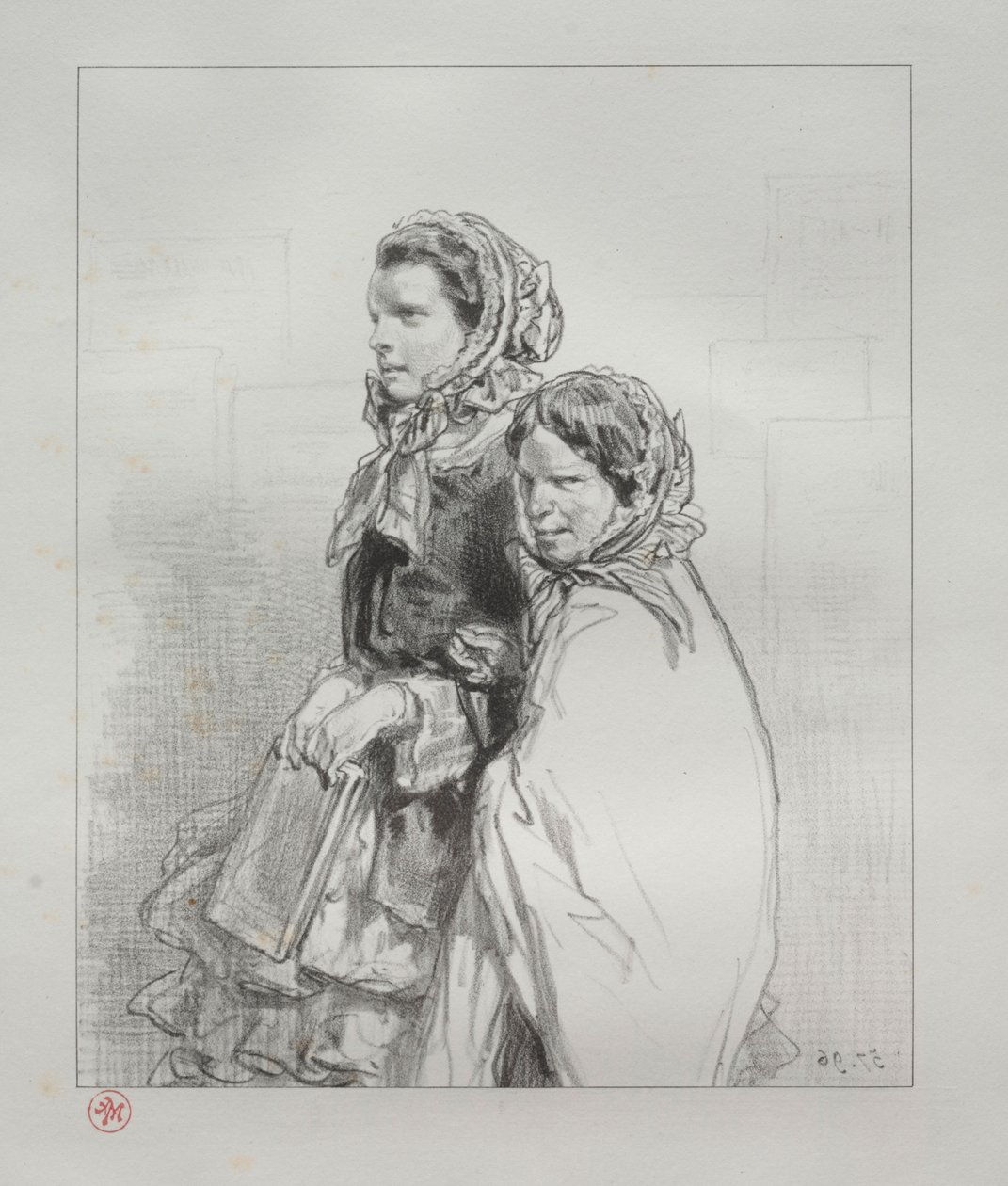 Par-ci, par-lá: Kızım şarkı söyledi, 1854-1856. by Paul Gavarni
