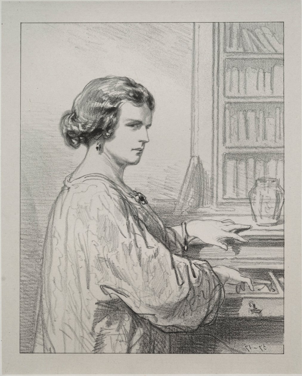 Par-ci, par-lá: Boudoir anahtarı birçok sırrı açar, 1854-1856. by Paul Gavarni