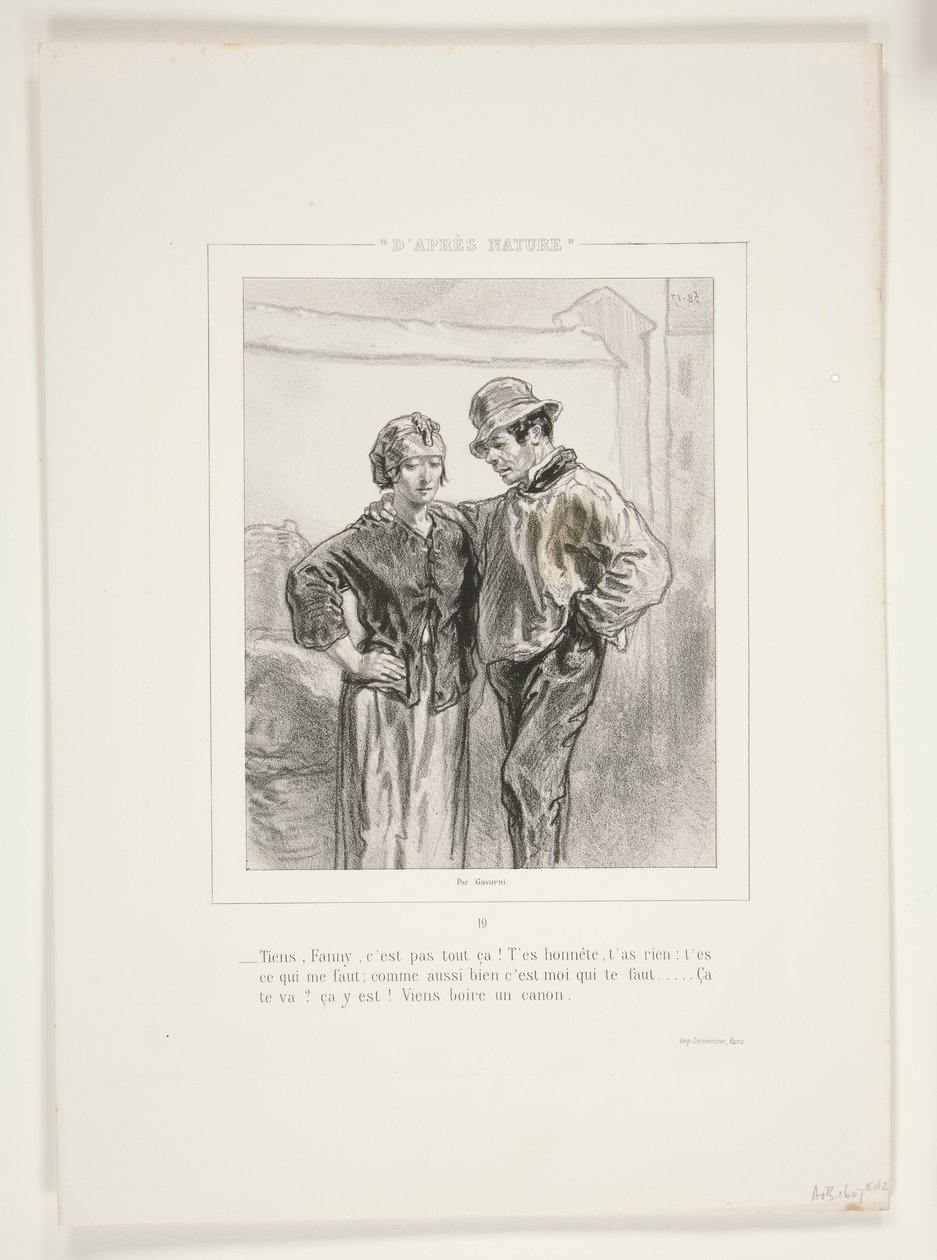 Burada, Fanny, c by Paul Gavarni