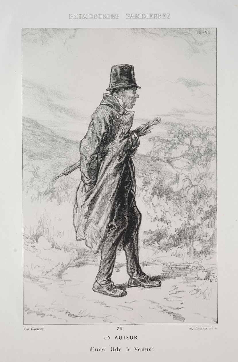 Bir yazar by Paul Gavarni