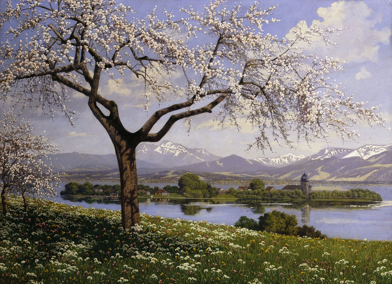Baharda Bavyera Gölü Manzarası, by Paul Graf