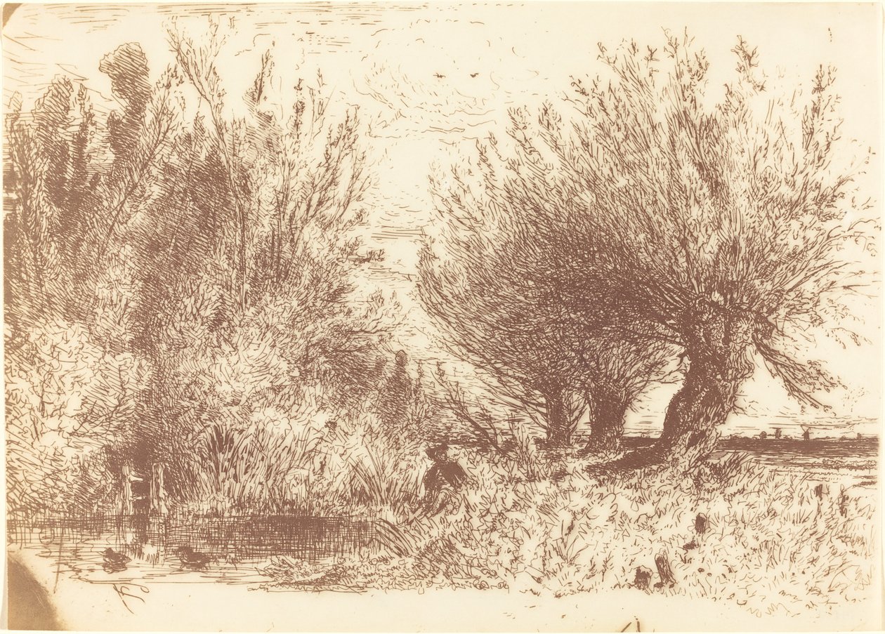 Nehir Kıyıları (Bords de Riviere) by Paul Huet