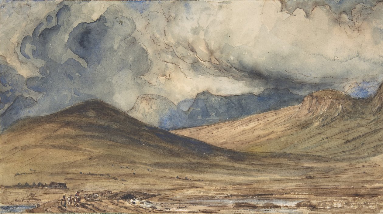 Auvergne Dağları, 1831-33. by Paul Huet