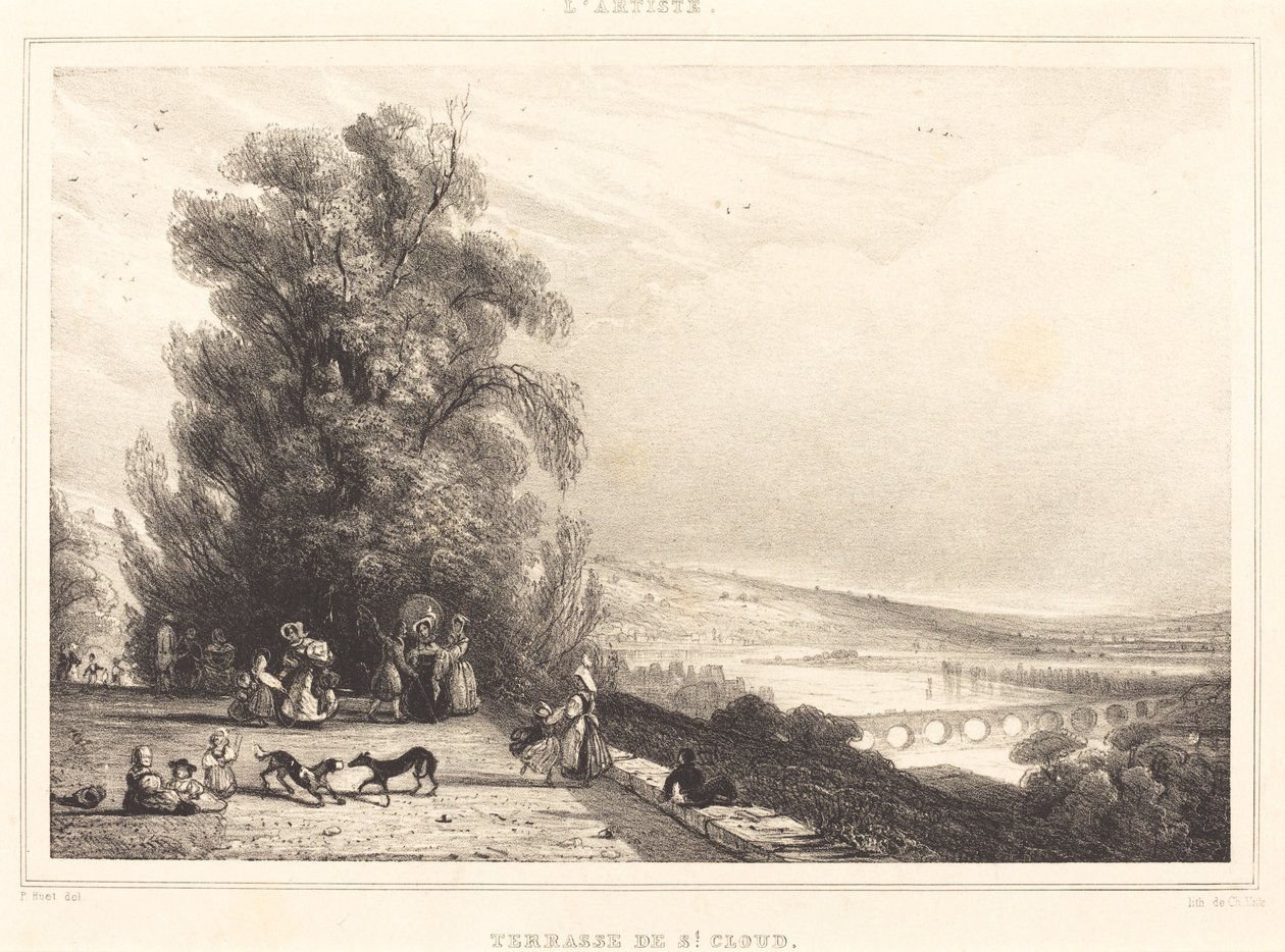 St. Cloud Terası (Terrasse de St. Cloud) by Paul Huet