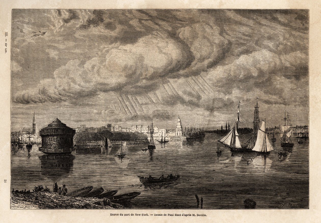 New York limanına giriş, Paul Huet (1803-1869), 1854-1855