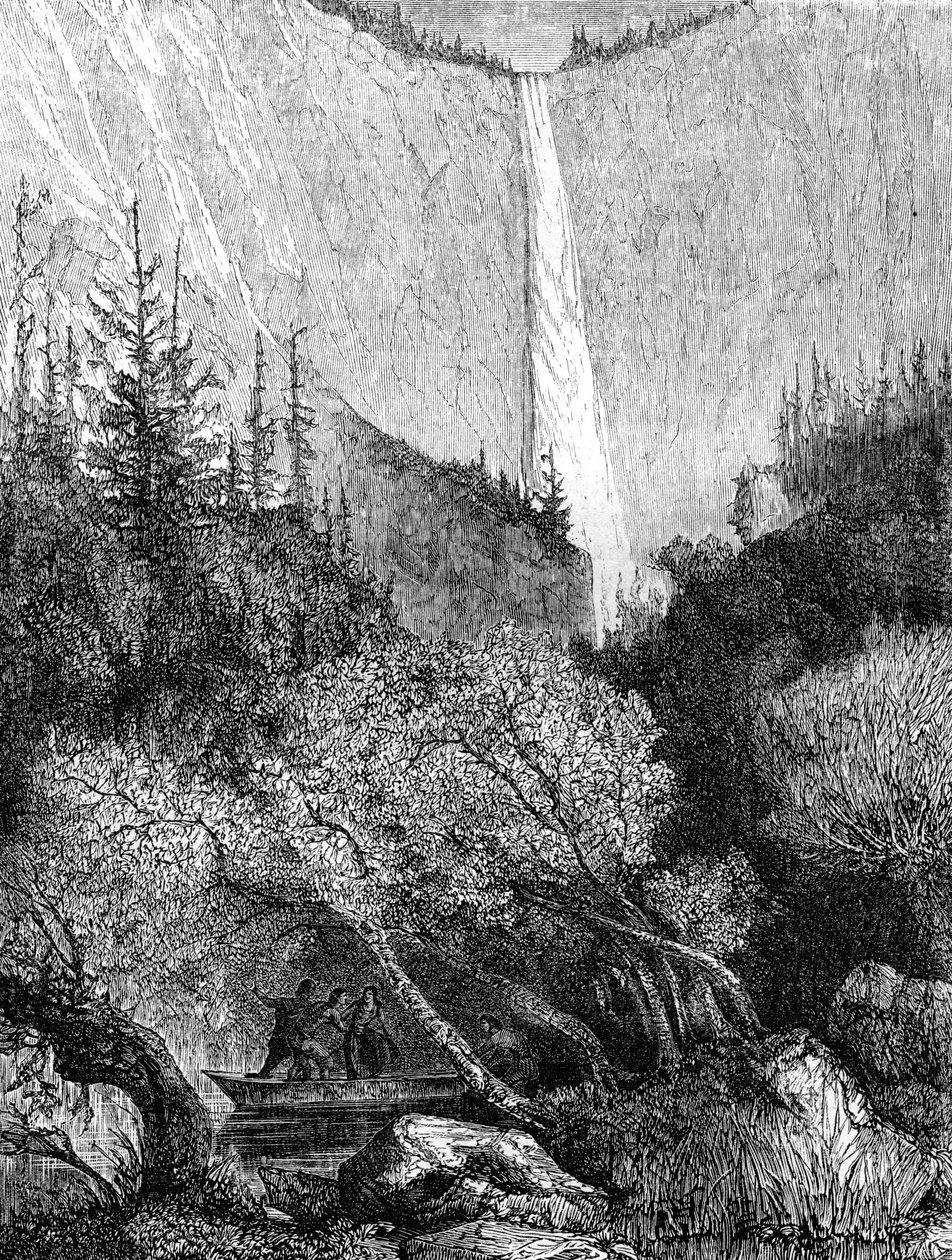 Şelale, Yosemite Ulusal Parkı, Kaliforniya, 19. yüzyıl. by Paul Huet