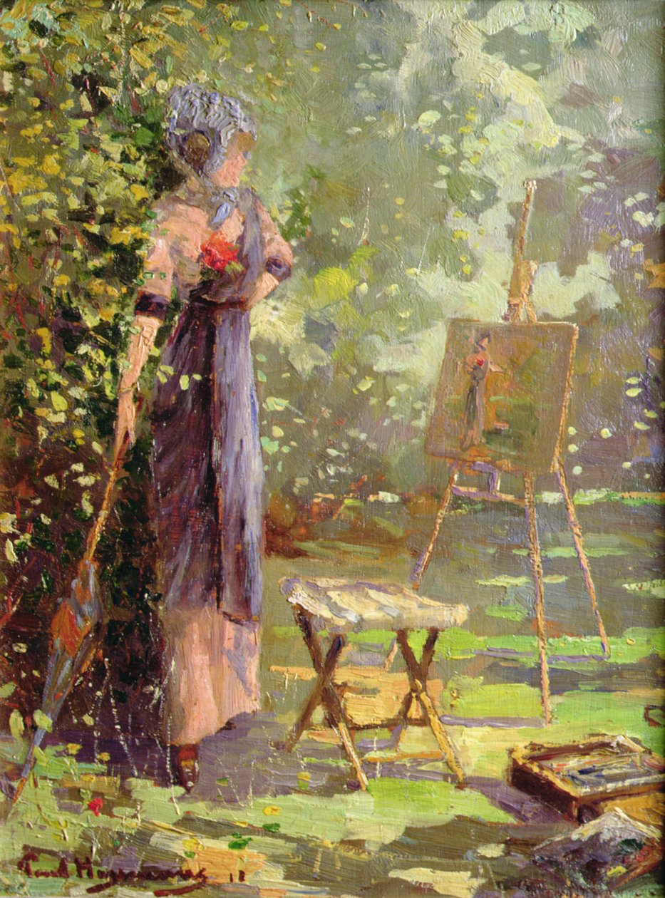 Sanatçının Modeli (panel) by Paul Huysmans