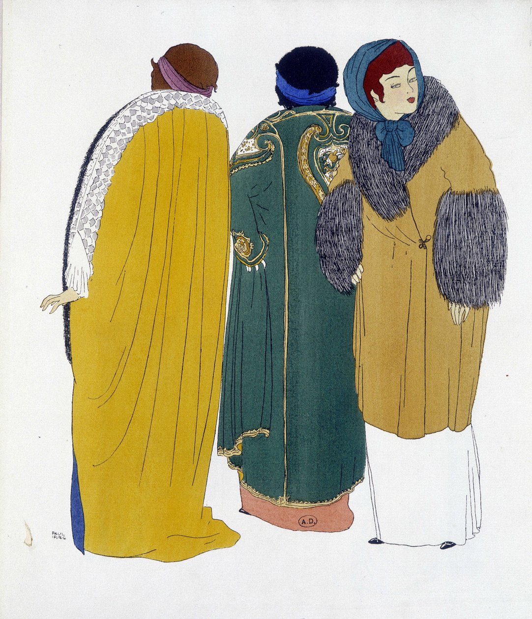 Paul Iribe tarafından çizilen “Les Dresses de Paul Poiret”ten çizilen Paul Poiret