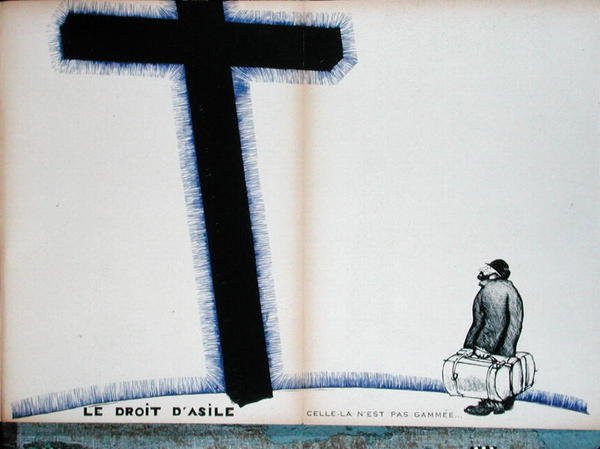 Hıristiyan Haçı ve Sığınma Hakkı, 'Parlons Francais'den örnek by Paul Iribe