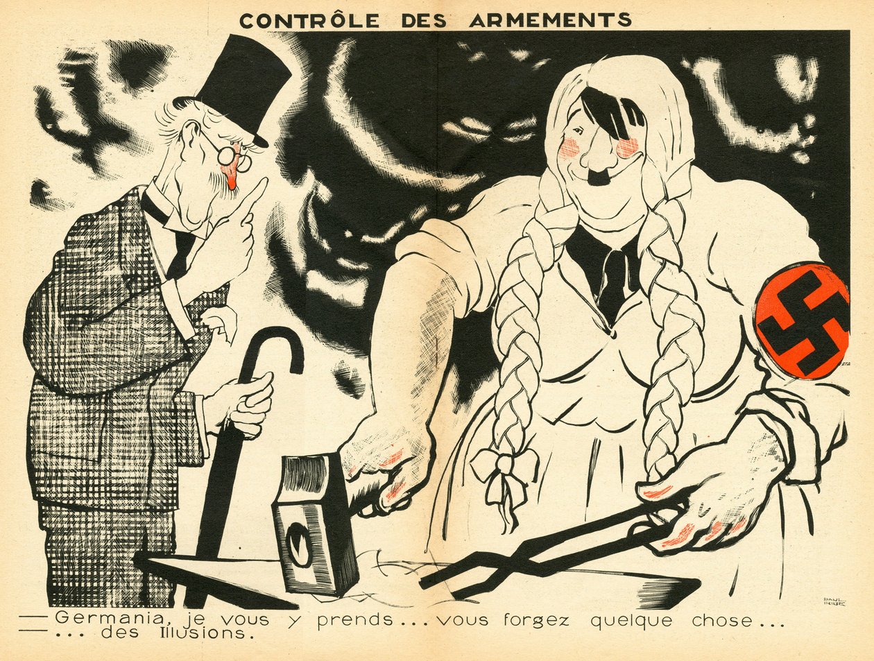 Temoin, Renklerde Hiciv by Paul Iribe