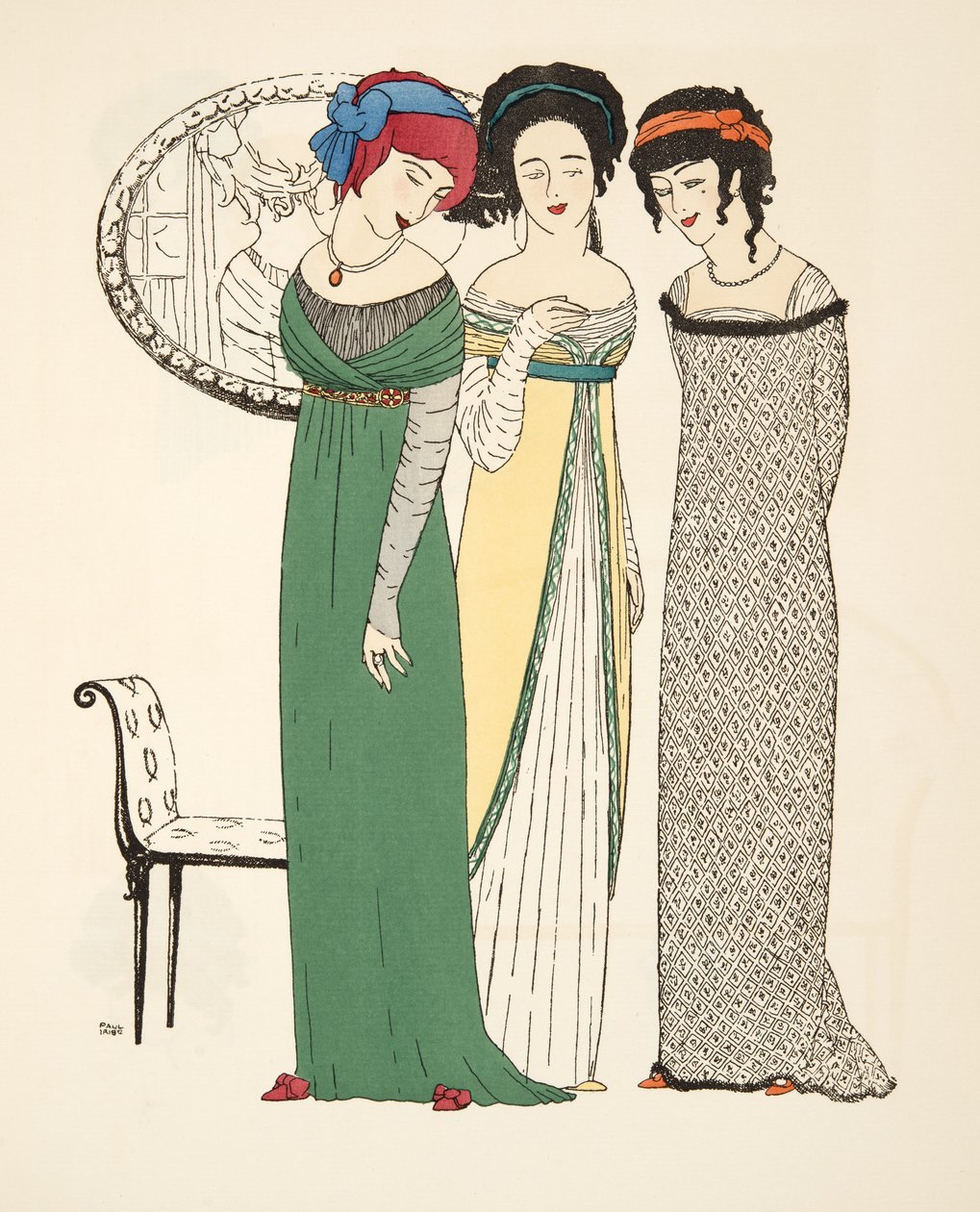 Les Robes de Paul Poiret pub dan Uc Abiye. 1908 kal p bask s