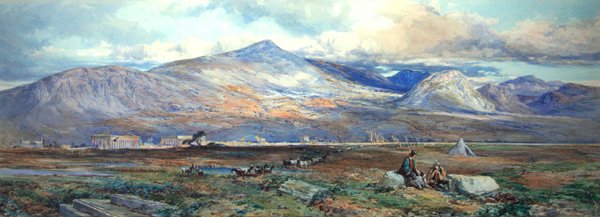 Paestum (kağıt üzerine sulu boya ve gövde rengi) by Paul Jacob Naftel