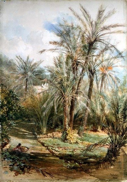 Palmiye Bahçesi, Bordighera by Paul Jacob Naftel
