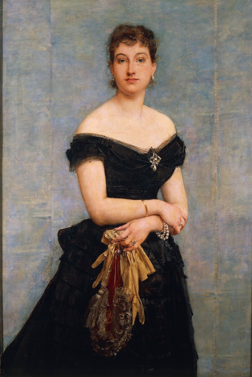 Madam Louis Singer'ın Portresi by Paul Jacques Aimé Baudry
