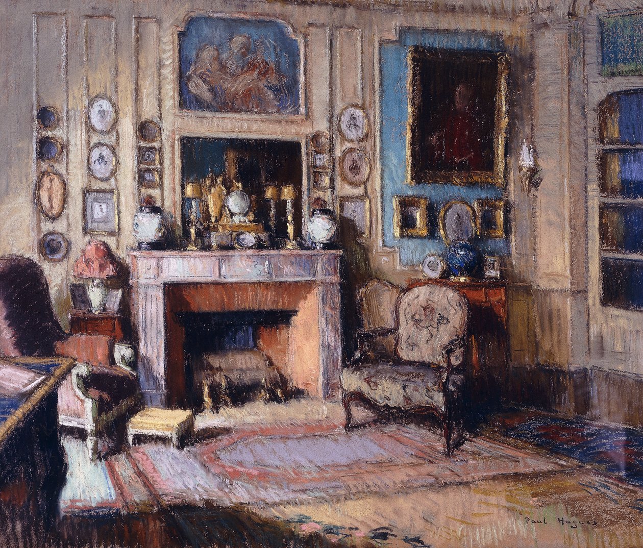 Bir Salon İçi (pastel) by Paul Jean Hugues