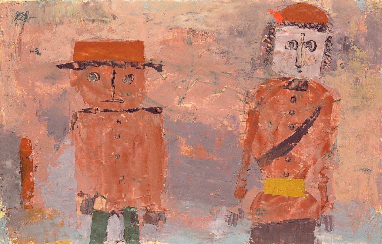 Hayatlarının Sonbaharında Bir Gelin ve Damat by Paul Klee