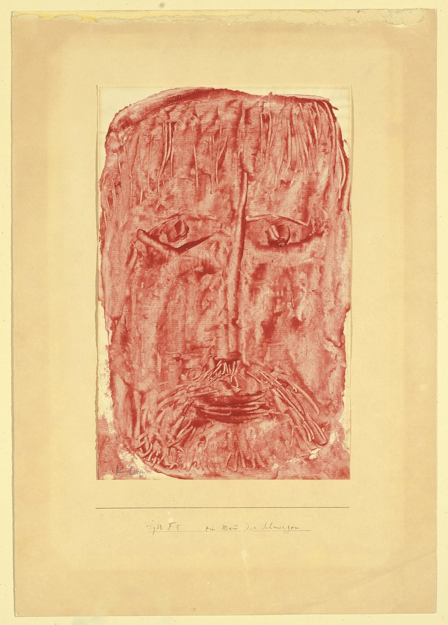 Acıların Adamı; bir acı adamı by Paul Klee