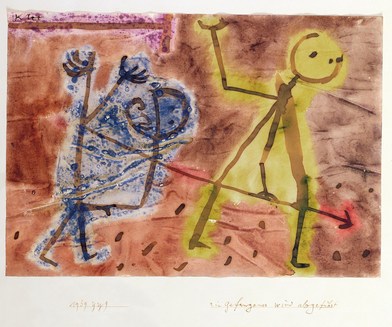Bir Tutuklu Uzaklaştırılıyor by Paul Klee