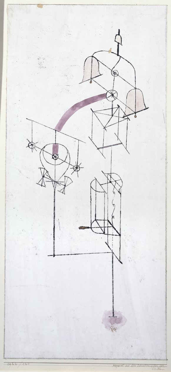 Dr. Ph.'nin danışma odasından aparat. by Paul Klee