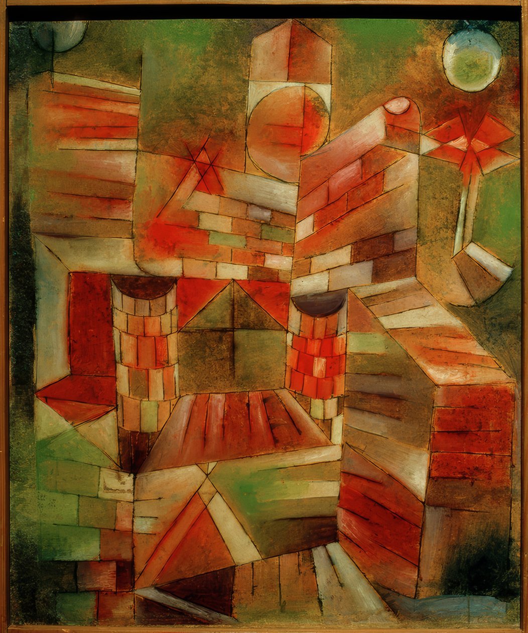 Mimari m. NS. Fenster by Paul Klee