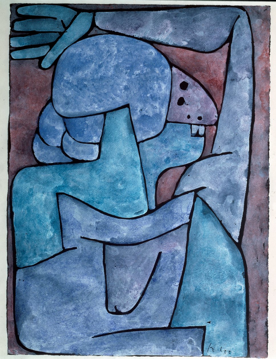 Gıybet eden kadın - Boyama by Paul Klee