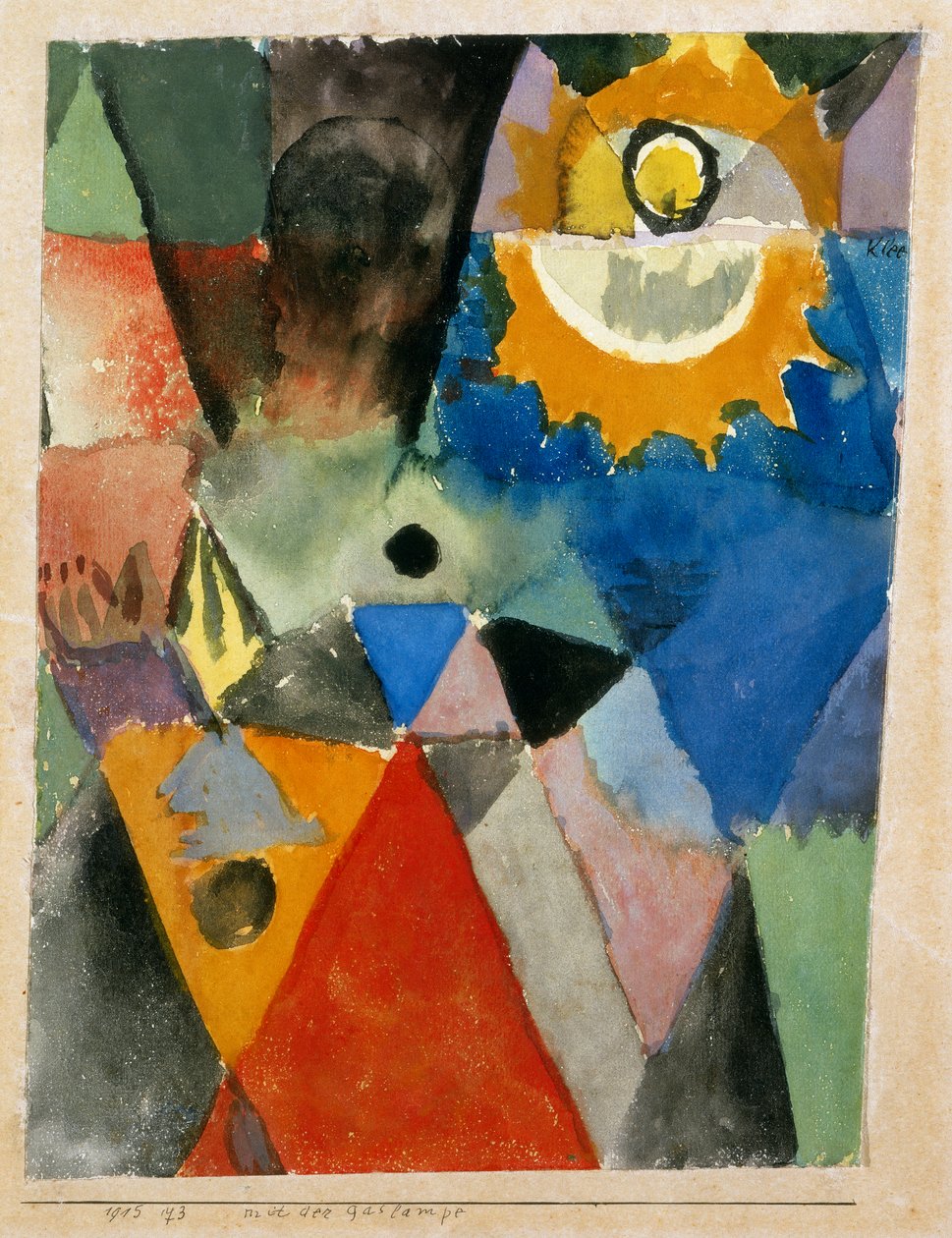 Gaz lambasından önce, Paul Klee, Ulusal Modern Sanat Galerisi, Roma by Paul Klee