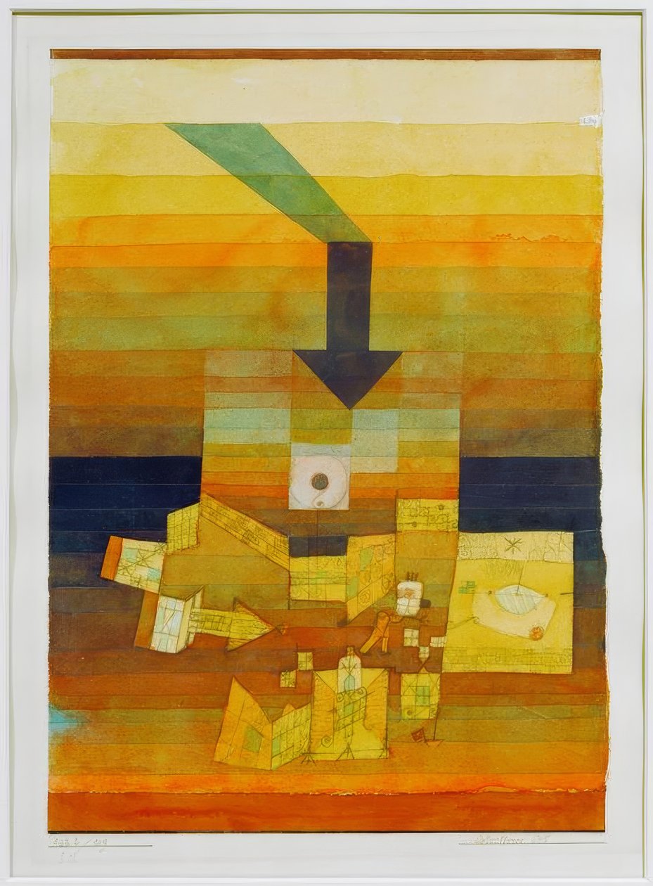 Etkilenen yer by Paul Klee