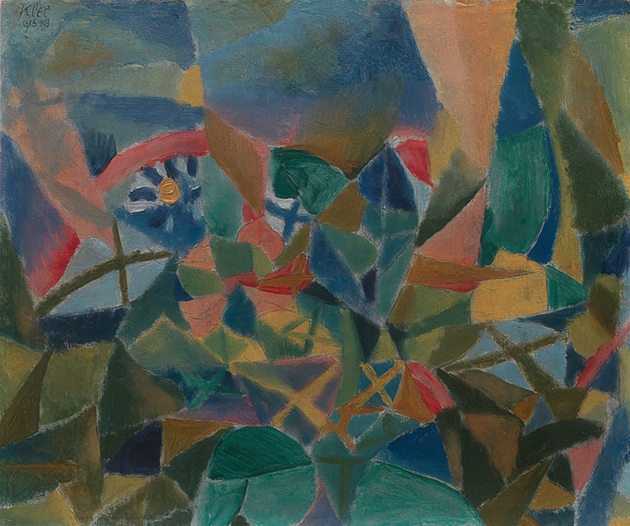 Çiçeklik. 1913 by Paul Klee