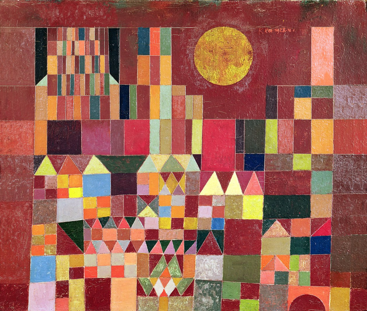 kale ve güneş by Paul Klee