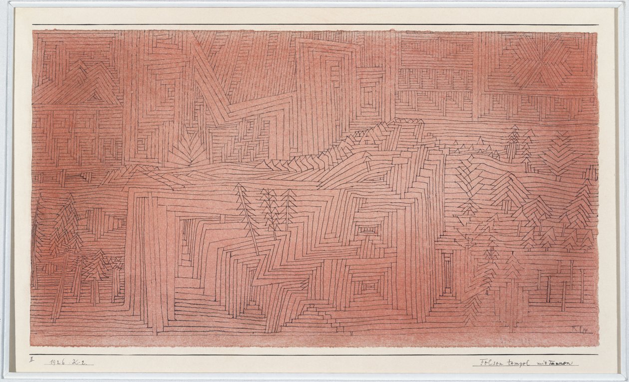 Köknarlı Uçurum Tapınakları by Paul Klee