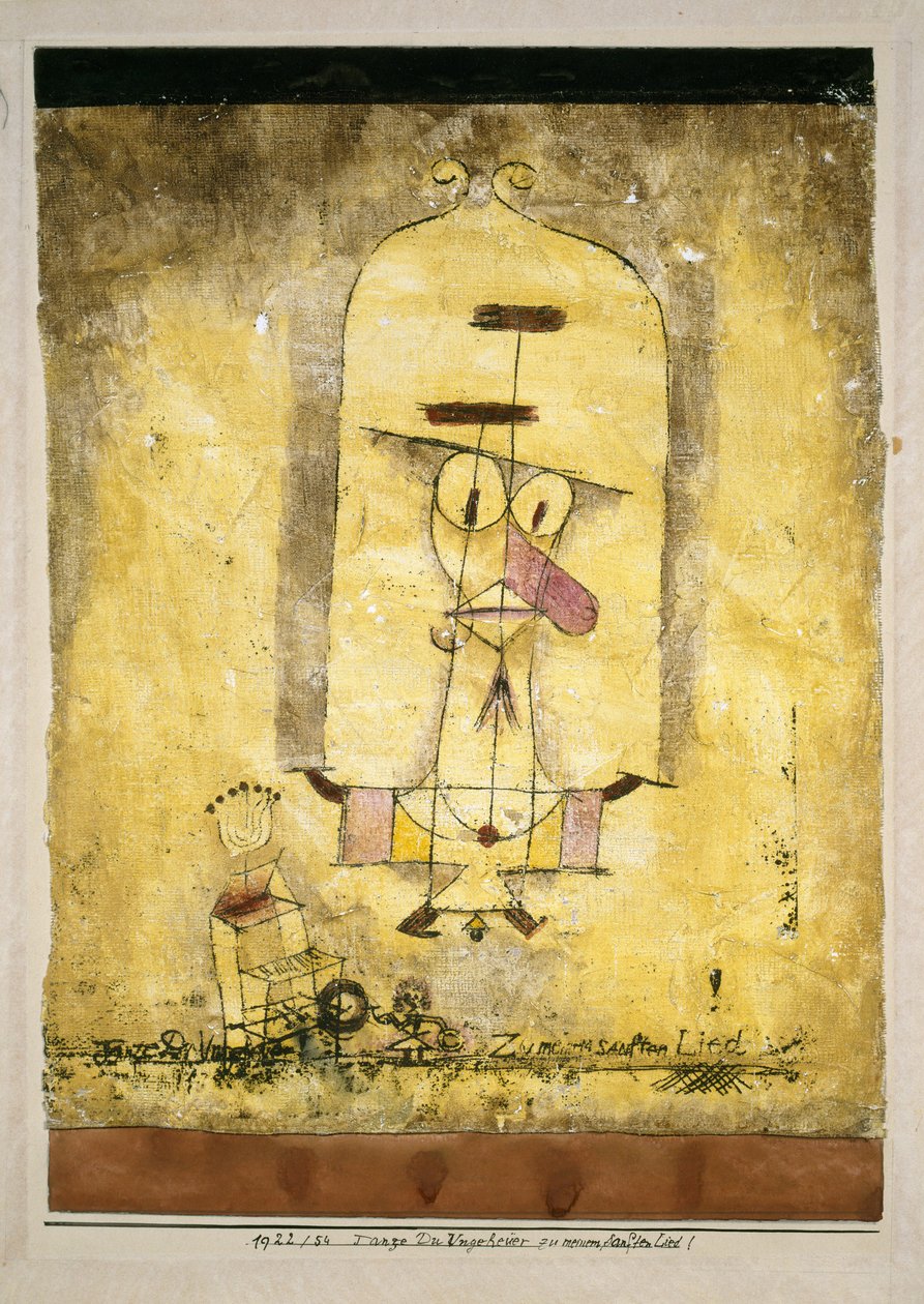 Canavarı Benim Yumuşak Şarkımda Dans Et!, 1922. by Paul Klee