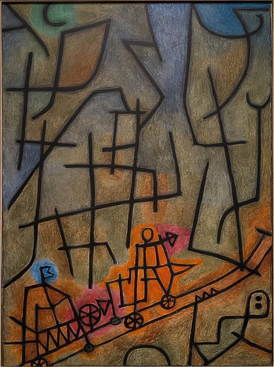 Dağı fethetmek. 1939 by Paul Klee