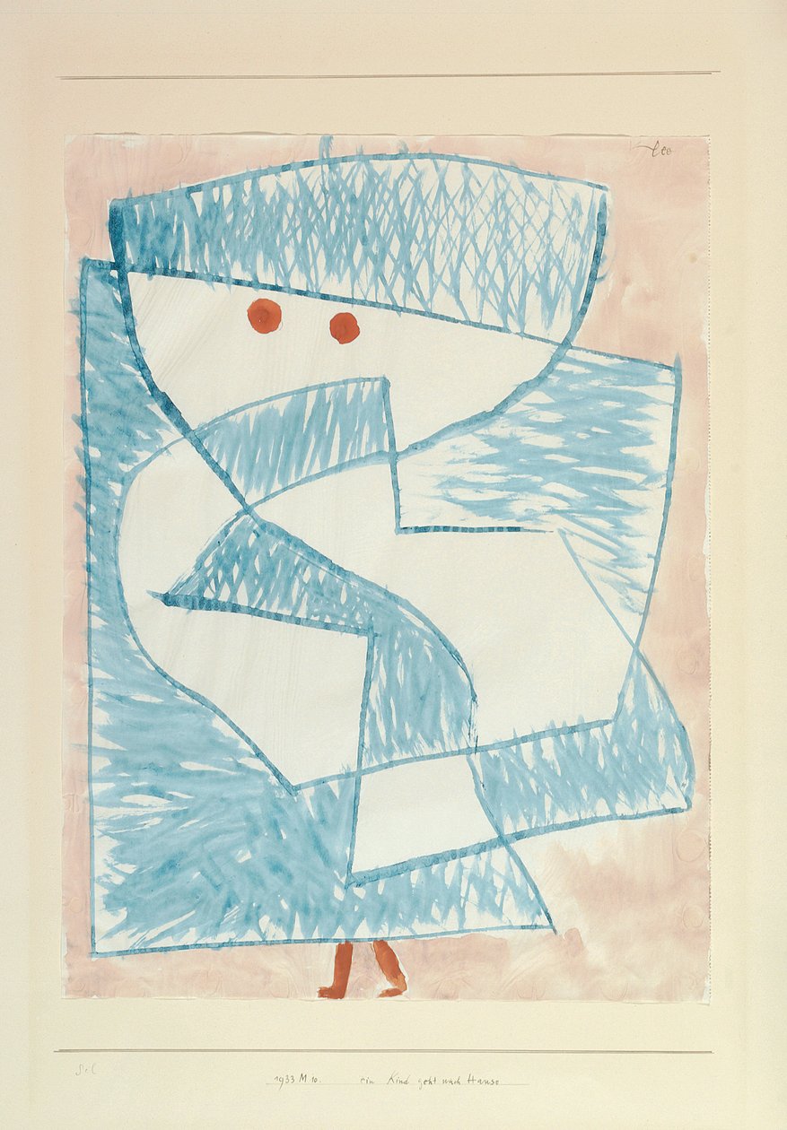 Bir Çocuk Eve Gidiyor by Paul Klee