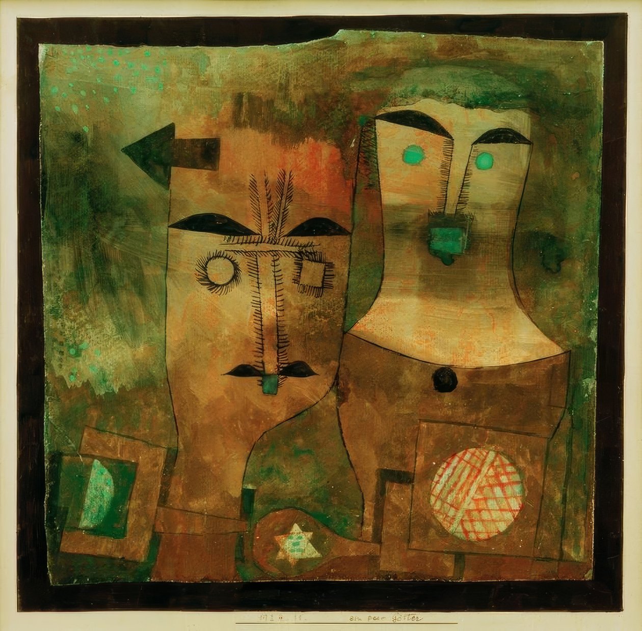 bir çift tanrı by Paul Klee
