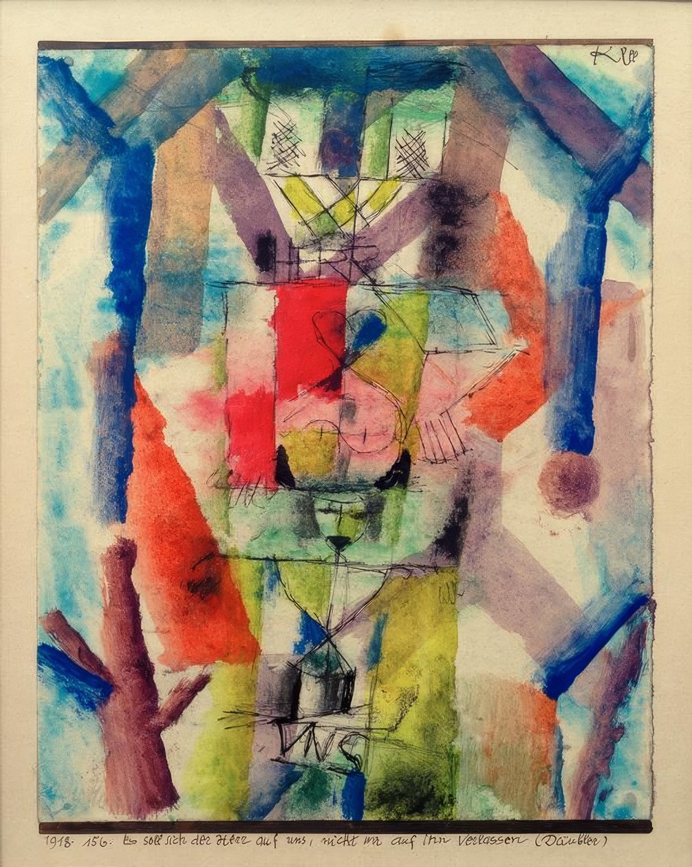 Rab bize güvenmeli, biz ona değil by Paul Klee