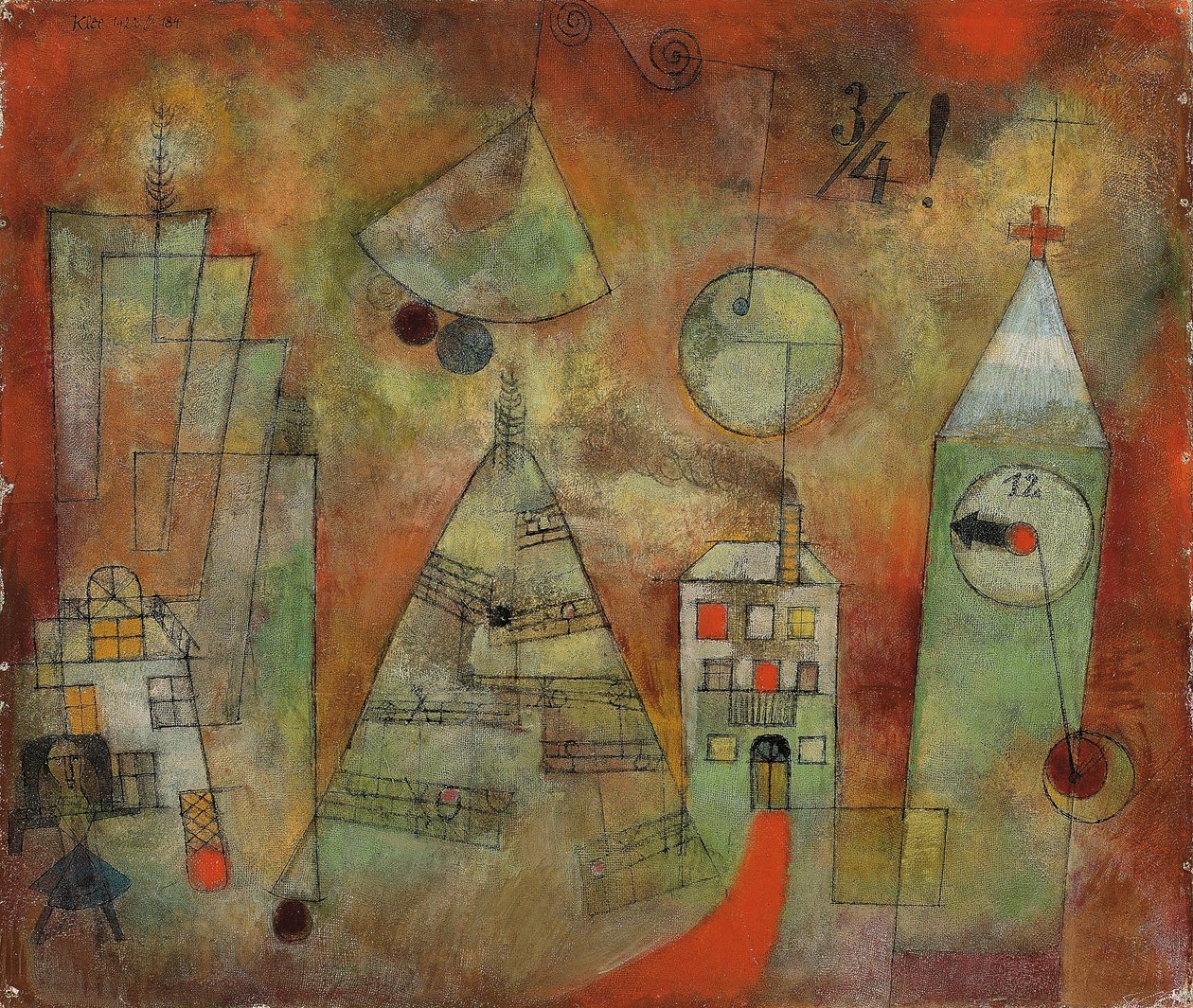 Kader Saati On İkiye Çeyrek; Kader saati on ikiye çeyrek kala by Paul Klee