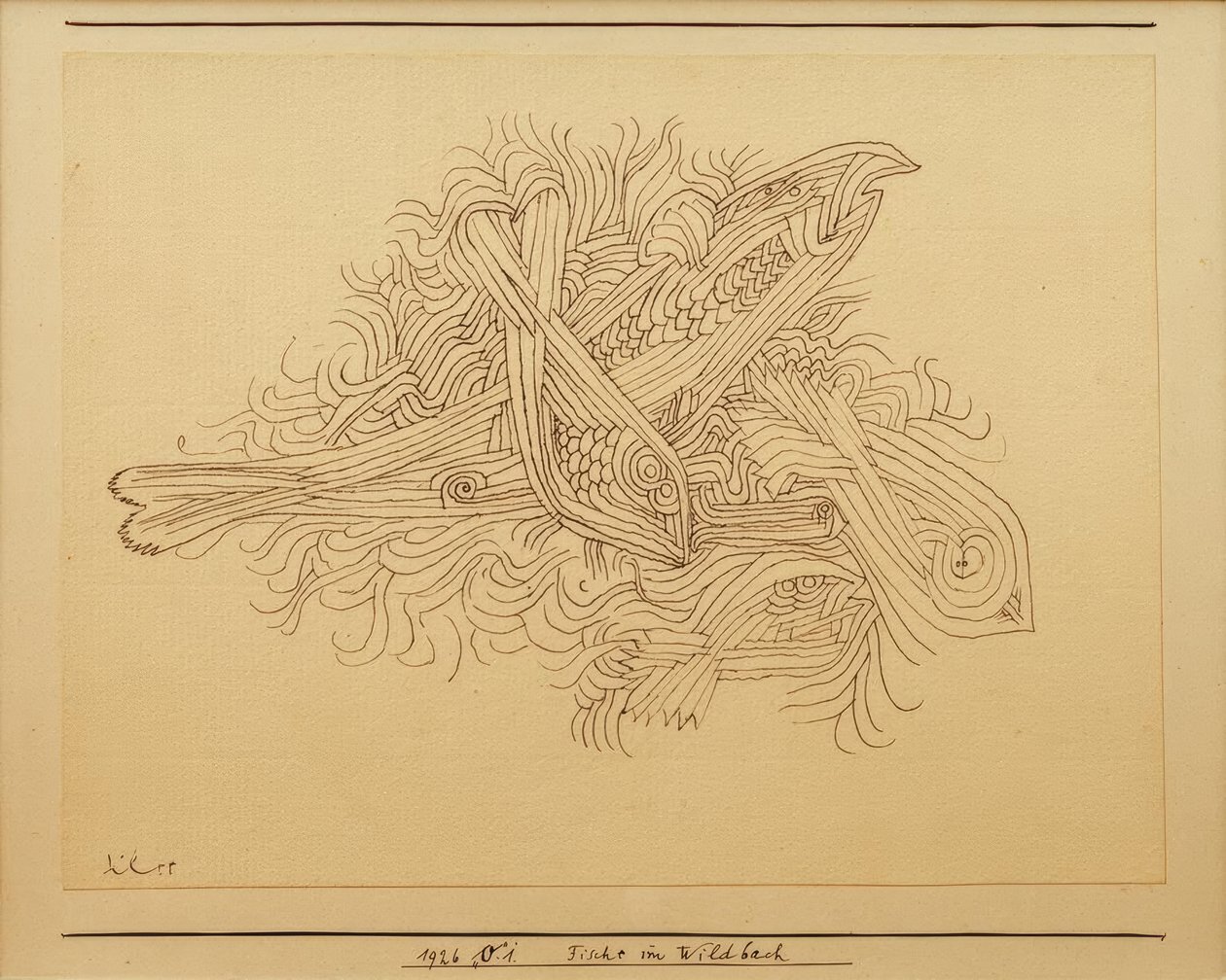 Torrentteki balık by Paul Klee