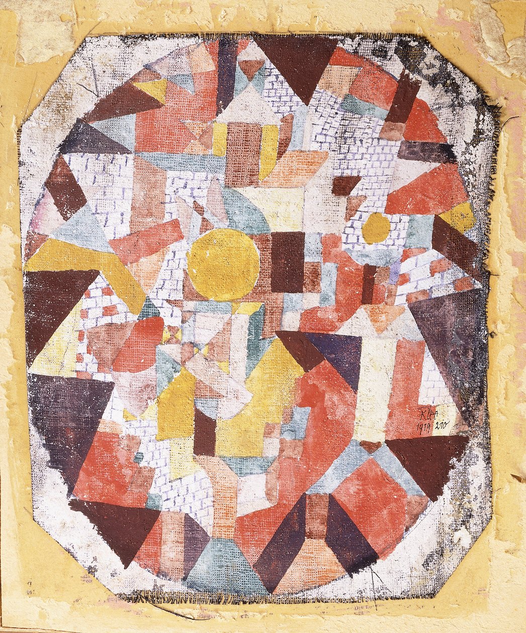 Brickwork içinde Dolunay by Paul Klee