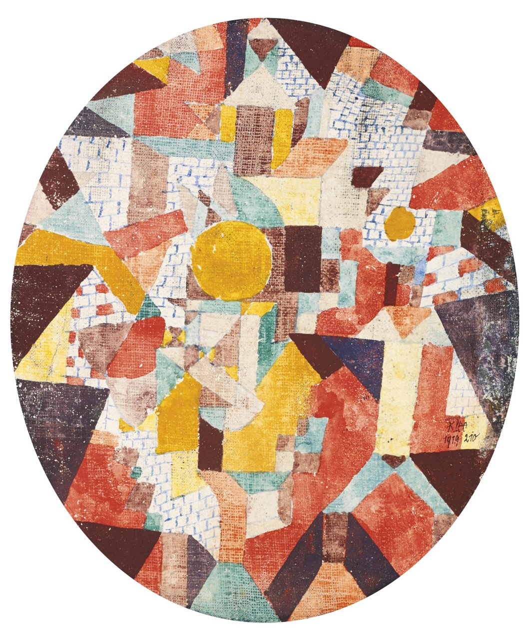 Duvarların içinde dolunay by Paul Klee