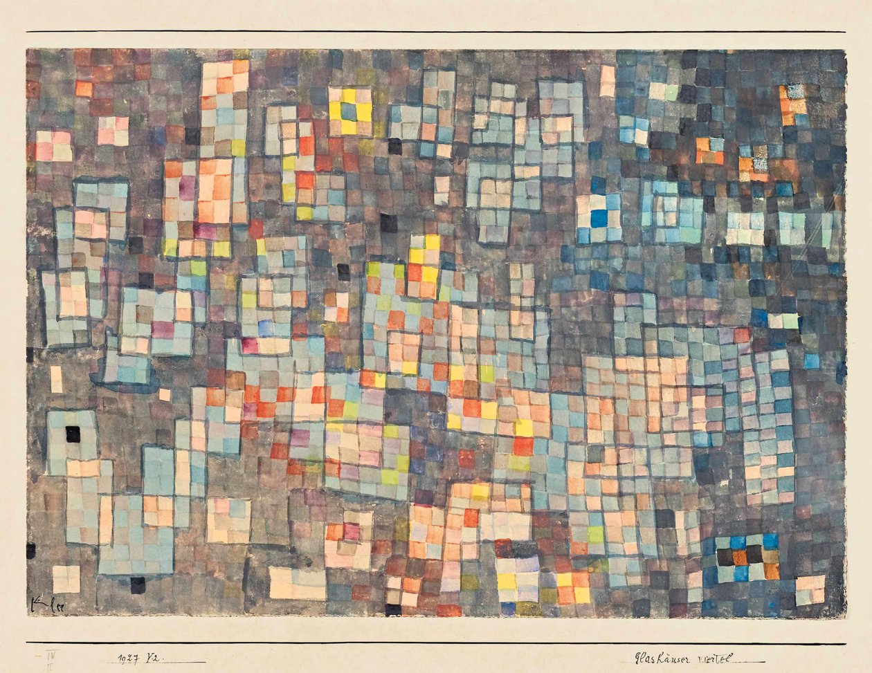 Glasshouse Mahallesi, 1927. by Paul Klee
