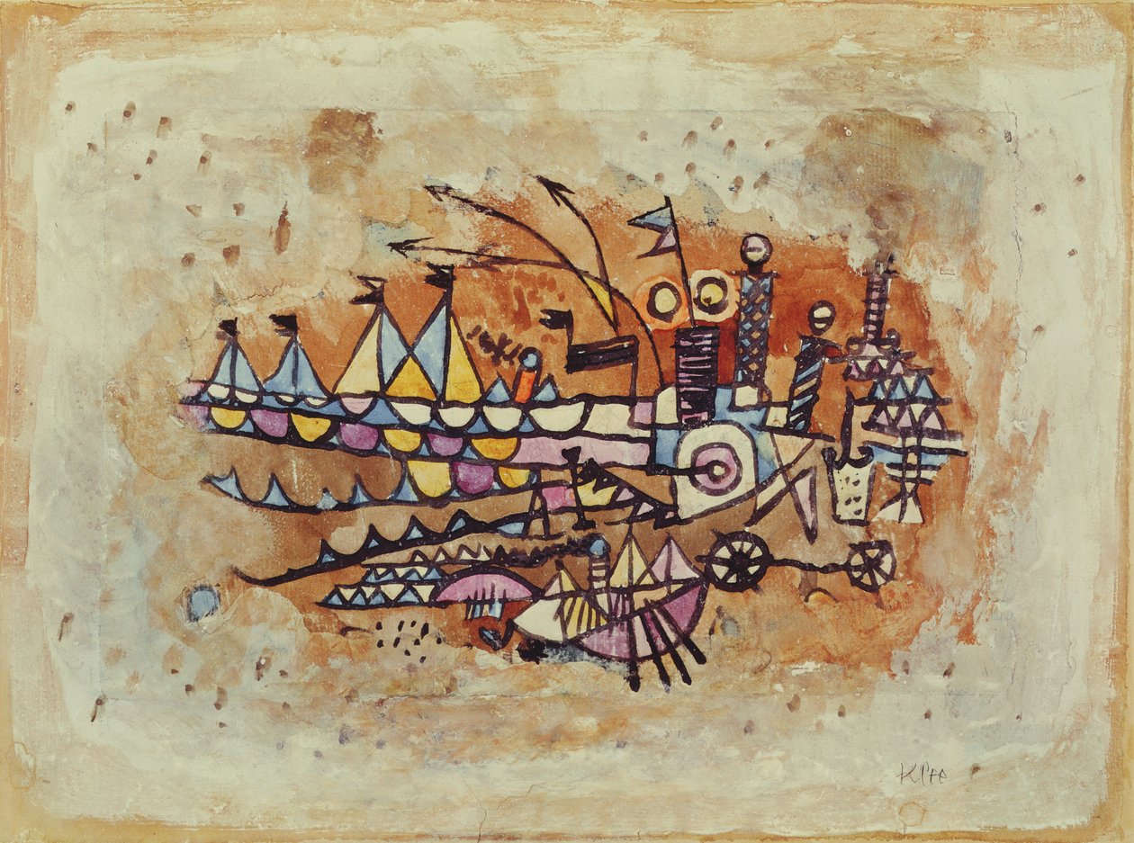 liman sahnesi by Paul Klee