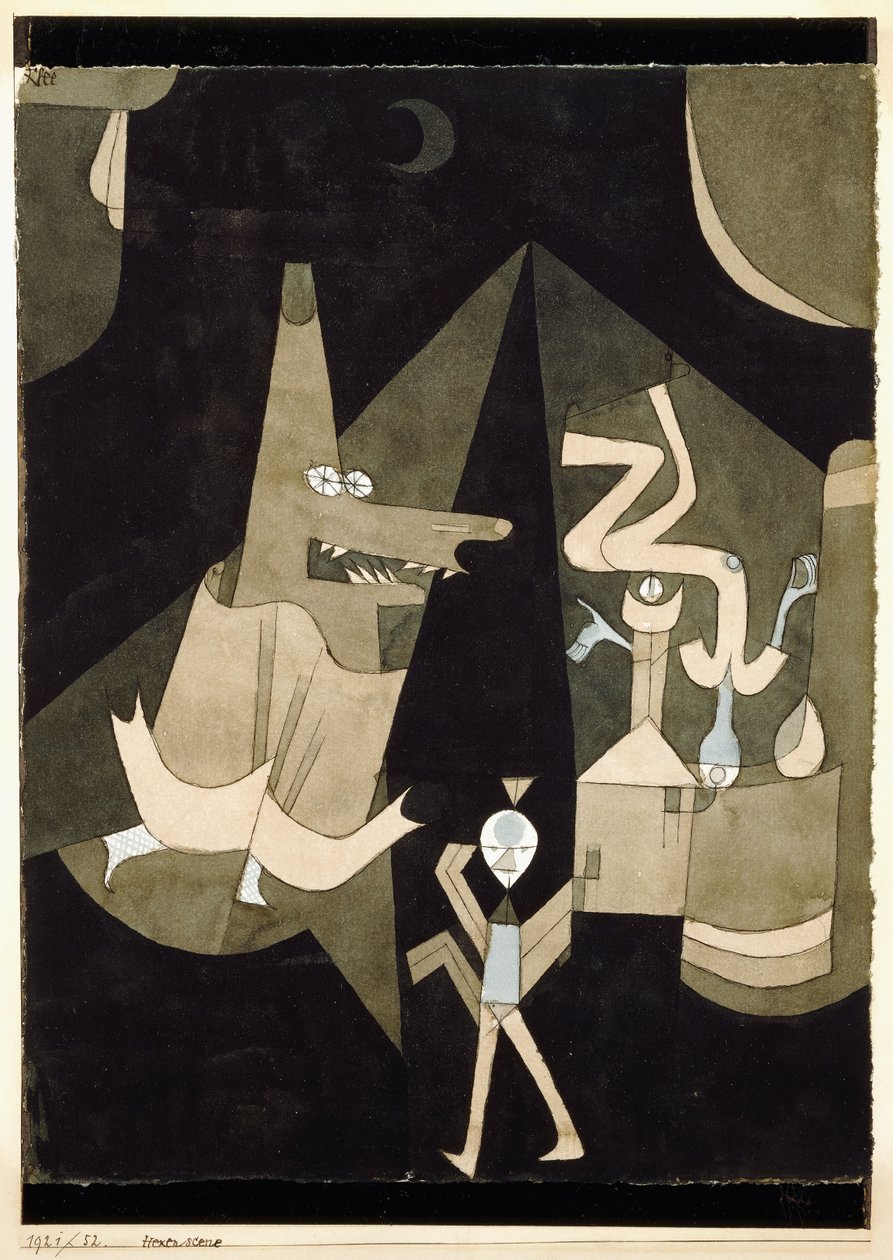 Hexen sahnesi by Paul Klee